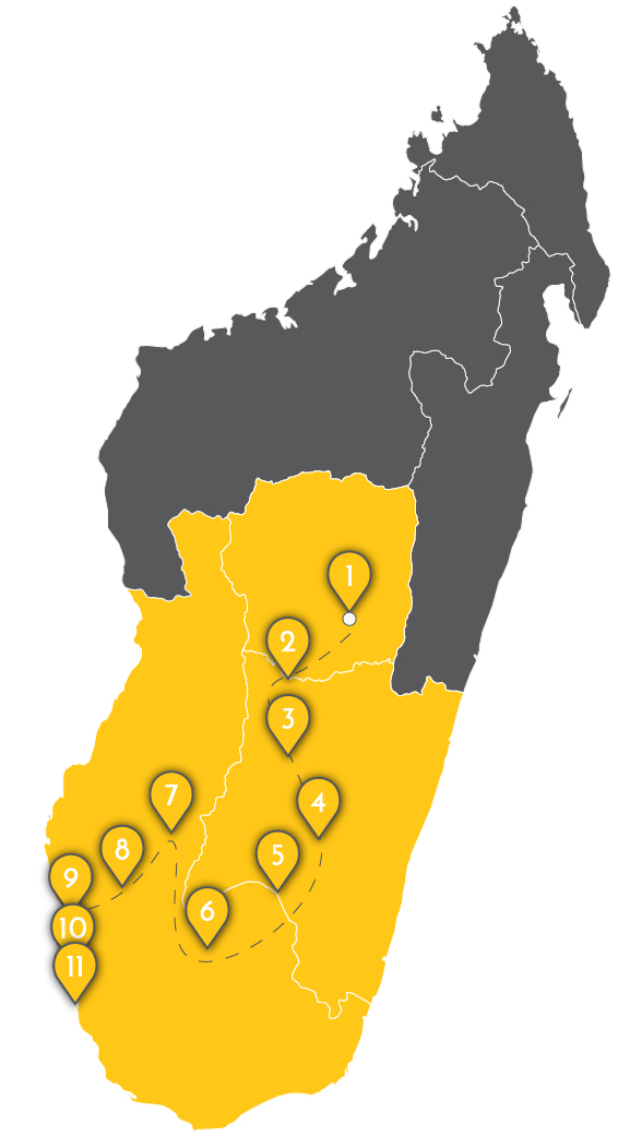 Visualizzazione mappa tour – Massif du Makay-01