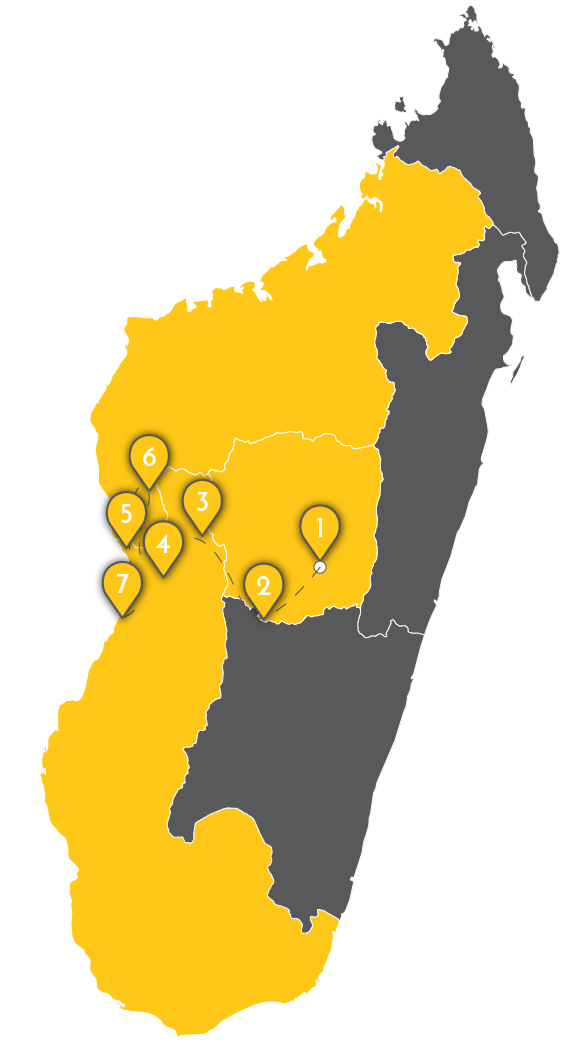 Visualizzazione mappa tour – Piroga,tsingy e baobab-01